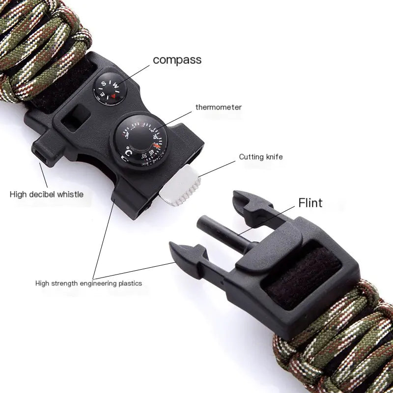 SnapWolf: Multi-Tool Survival Bracelet for Tactical Deployment