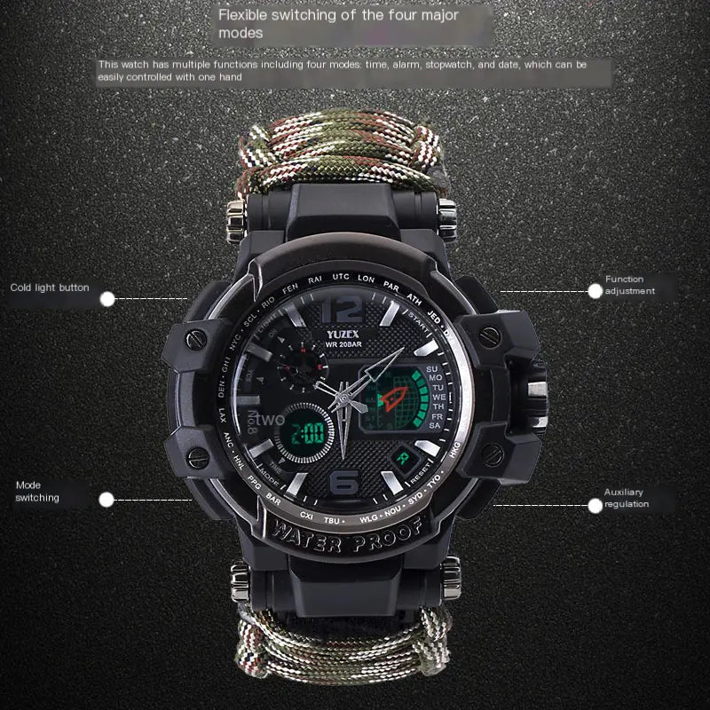 SnapWolf: Multi-Tool Survival Bracelet for Tactical Deployment