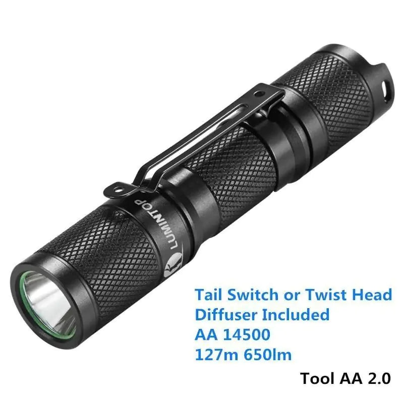 SnapBeam AA 2.0: Compact EDC Flashlight with 14500 Battery Compatibility